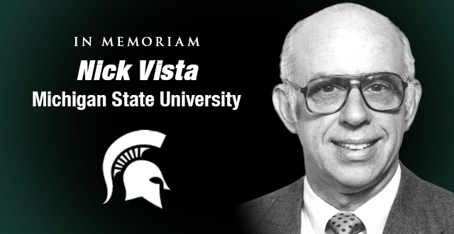 Legendary Michigan State Publicist Nick Vista Passes Away